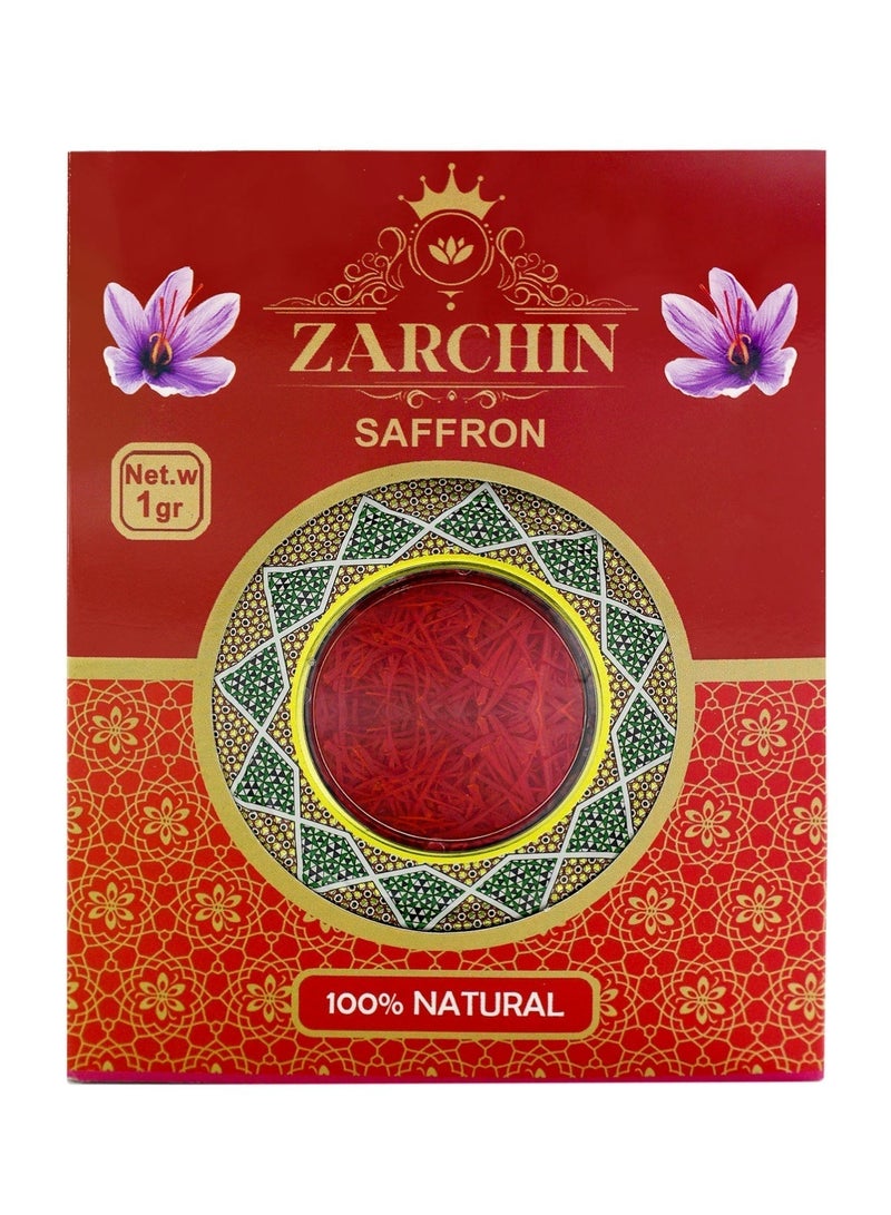 ZARCHIN Super Negin Saffron 1gr Pack - Image 1