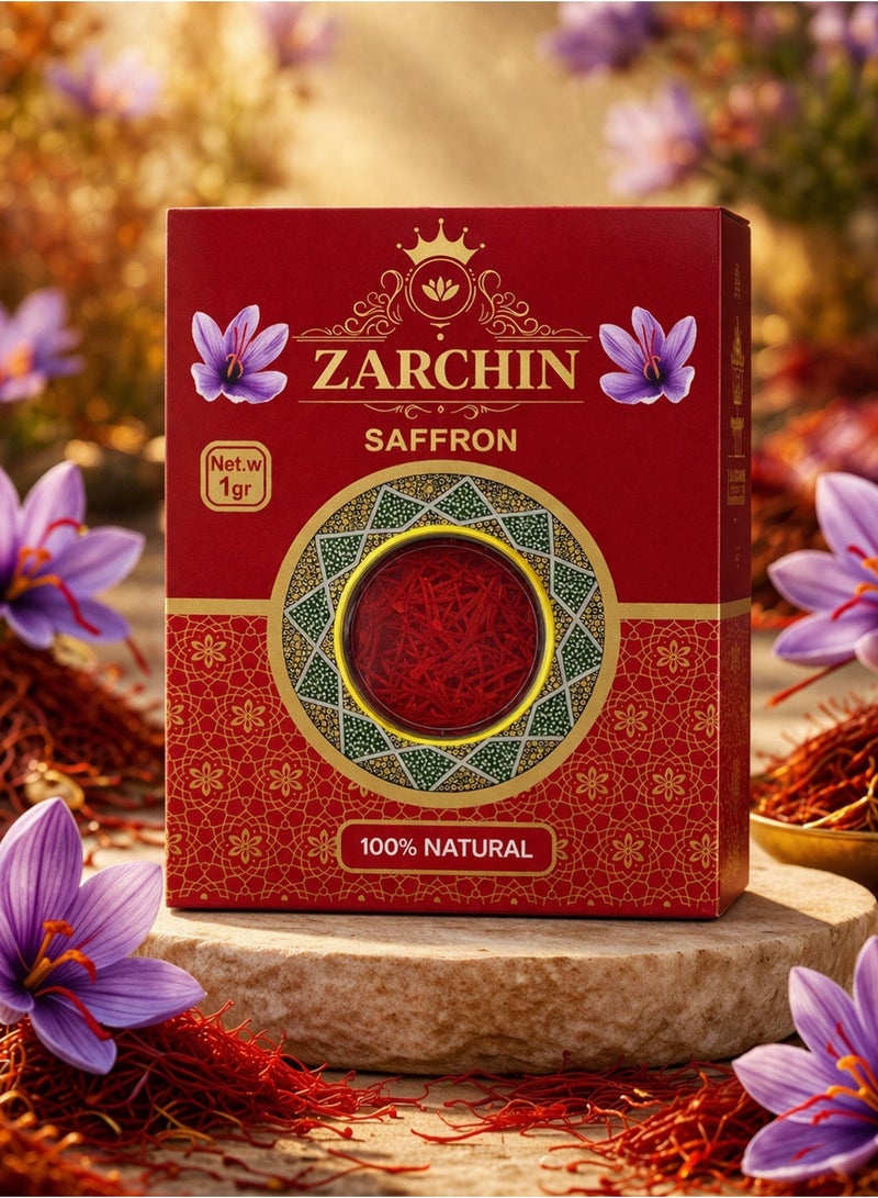 ZARCHIN Super Negin Saffron 1gr Pack - Image 2