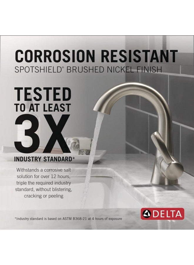 DELTA 15897LF-SP Esato Bath Faucet, SpotShield Brushed Nickel - Image 1