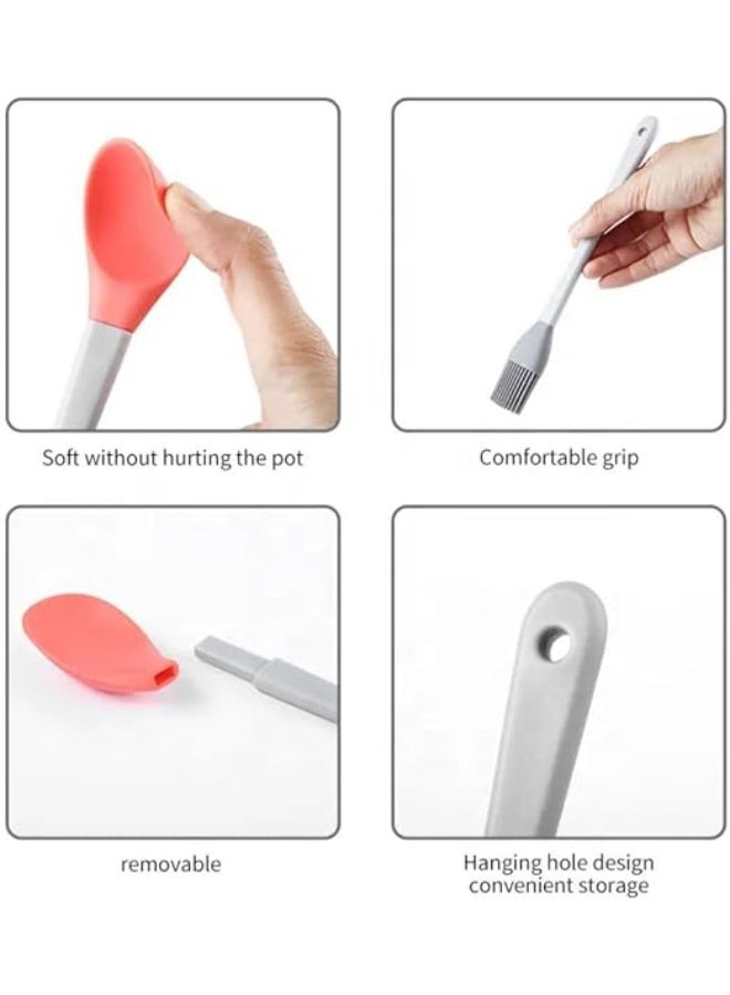 5-Piece Mini Spreader Set - Oil Brush + Spoon + Rack + Spatula - Stylish Multi-Colors - High-Quality Material Z - Image 4