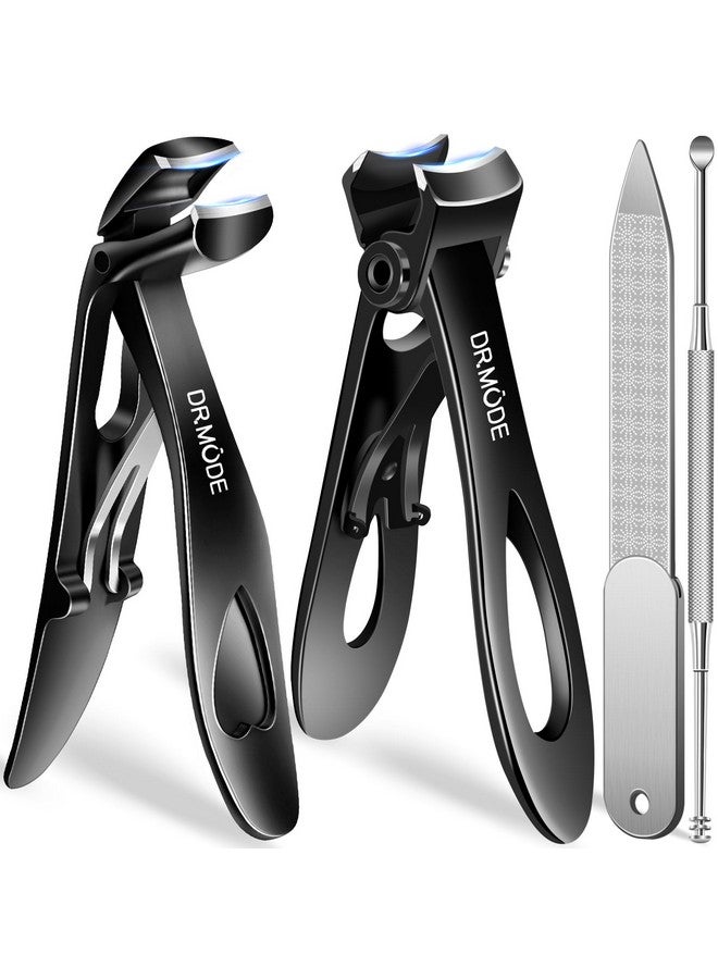 درمود 2024 مقص أظافر جديد للأظافر السميكة لكبار السن، مقص أظافر ذو رأس ألماني كبير للرجال مع مقص أظافر عالي التحمل مع مقص أظافر مفتوح واسع للنساء باللون الأسود - Image 1