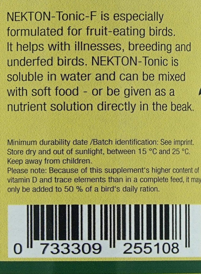 نيكتون نكتون تونيك-إف للطيور آكلة الفاكهة 100 غرام (3.5 أونصة) - Image 5