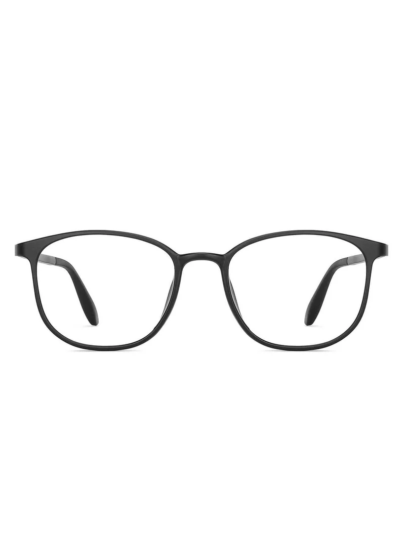 لينسكارت بلو LENSKART BLU | Zero Power Blue Cut Computer Glasses | Anti Glare, Lightweight & Blocks Harmful Rays | UV Protection Specs | Men & Women | Medium | LB E13528