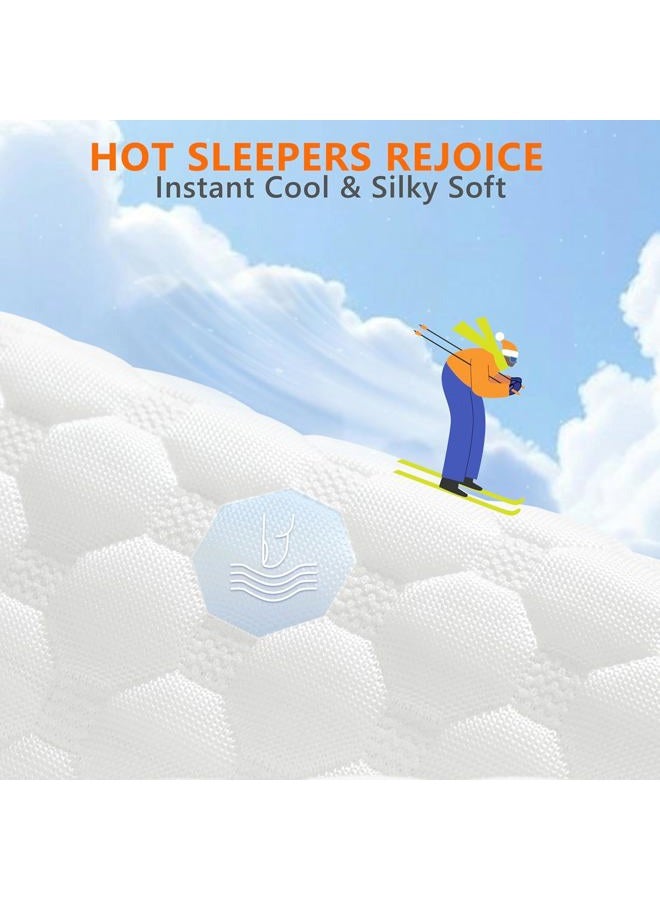 UYWO Cooling Memory Foam Pillows Firm and Soft, King Size 1 Pack, Original Adjustable Pillows for Side, Back or Stomach Sleepers with Removable Washable Cover - Image 4