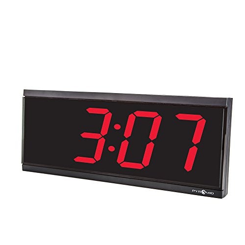 Pyramid Time Systems Simplex Compatible 4-Digit, Red LED 110V Digital Clock by Pyramid(41357G) - Image 2