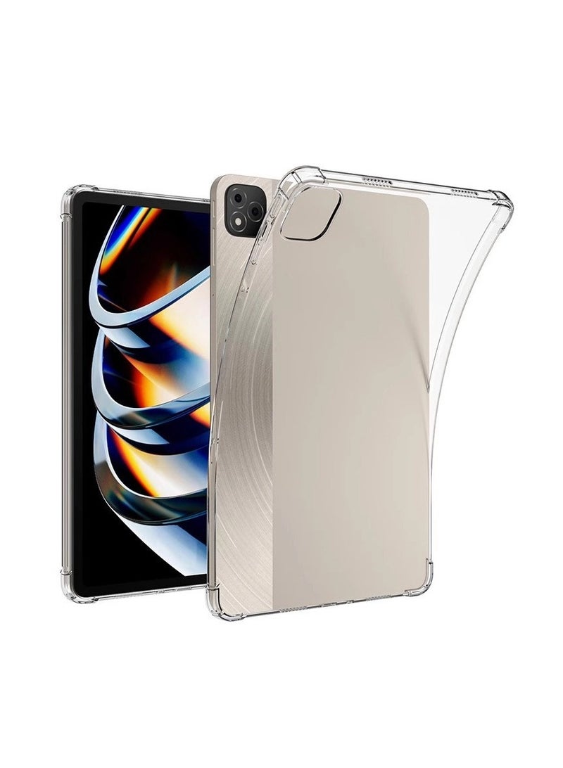 general Transparent case compatible with itel vista tab 30Pro 13 inch 2025 , four corners airbag drop resistant shockproof transparent case, soft TPU shockproof protective case - Image 1