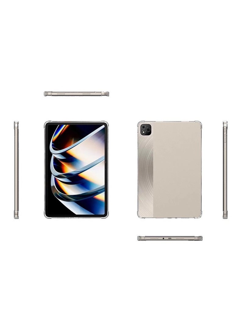 general Transparent case compatible with itel vista tab 30Pro 13 inch 2025 , four corners airbag drop resistant shockproof transparent case, soft TPU shockproof protective case - Image 2