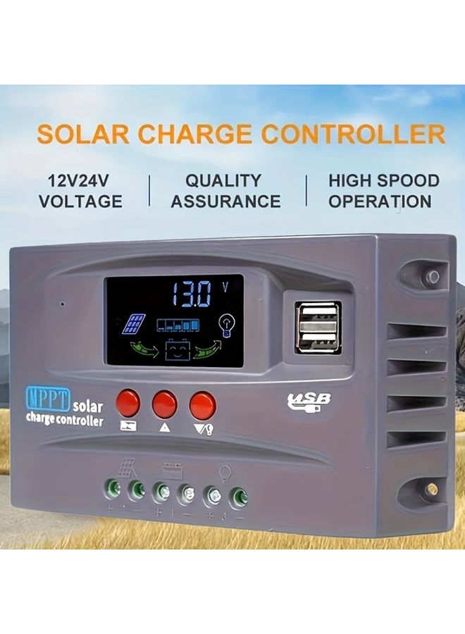 MPPT Solar Charge Controller 40A 12V 24V Auto Color Screen Lithium Lead Acid - Image 5