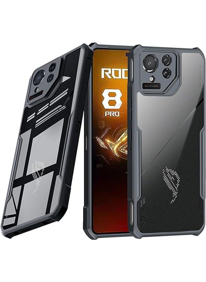 general For ASUS ROG Phone 8 Pro 5G Case, Ultra-Slim Cover Soft TPU Bumper + Acrylic Clear Back Military-Grade Airbag Drop Protection - Image 1