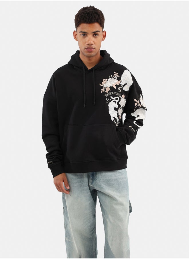 ASTK Relaxed Hoodie with front and sleeve embroidery  - Image 1