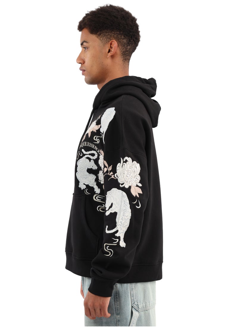 ASTK Relaxed Hoodie with front and sleeve embroidery  - Image 2