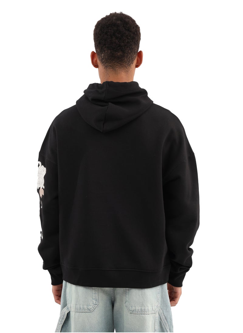 ASTK Relaxed Hoodie with front and sleeve embroidery  - Image 3