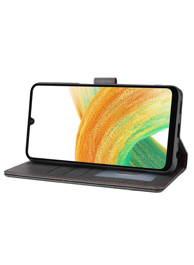 اس-توب جراب هاتف Samsung Galaxy A34 5G الكلاسيكي المصنوع من الجلد القابل للطي - Image 5