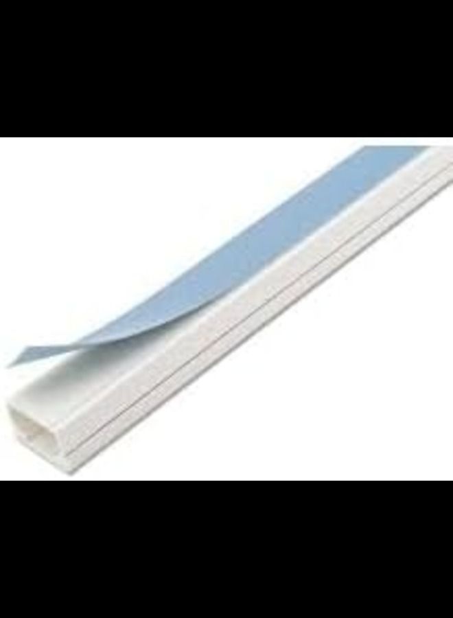 ABBASALI Electrical Pvc Trunking with Sticker 90cm Long 3 Pcs White Self Adhesive Cable Cover Cable Management  - Image 1