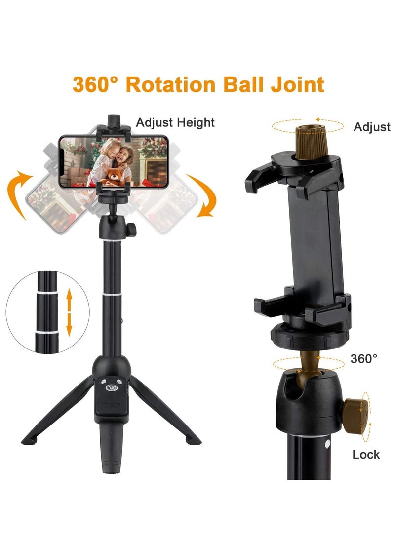 Generic Selfie Stick Tripod Portable 40 inch Aluminum Alloy Extendable Phone Tripod with Detachable Wireless Remote Compatible with iPhone 13 12 11 pro Xs Max Xr X 8 7 6 Plus Samsung Huawei  - Image 5