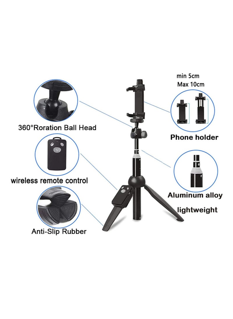 Generic Selfie Stick Tripod Portable 40 inch Aluminum Alloy Extendable Phone Tripod with Detachable Wireless Remote Compatible with iPhone 13 12 11 pro Xs Max Xr X 8 7 6 Plus Samsung Huawei  - Image 2