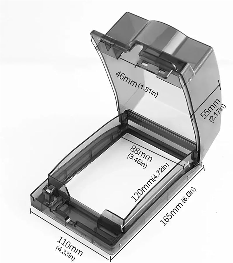 Transparent Self Adhesive Waterproof Plug Covers 4pcs Outlet Socket Protector - Image 5