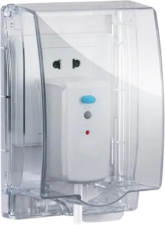 Transparent Self Adhesive Waterproof Plug Covers 4pcs Outlet Socket Protector - Image 1