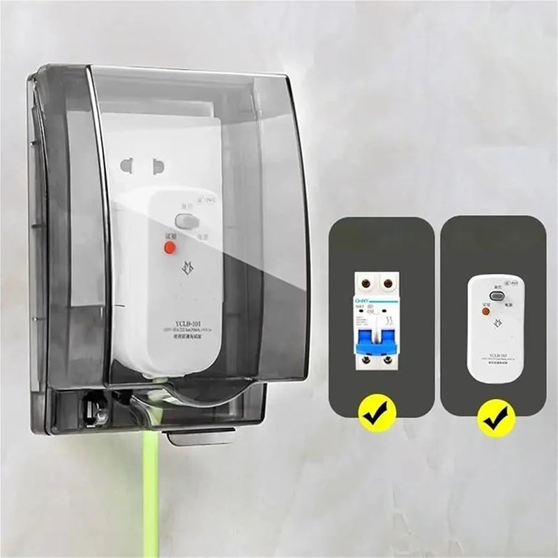 Transparent Self Adhesive Waterproof Plug Covers 4pcs Outlet Socket Protector - Image 3