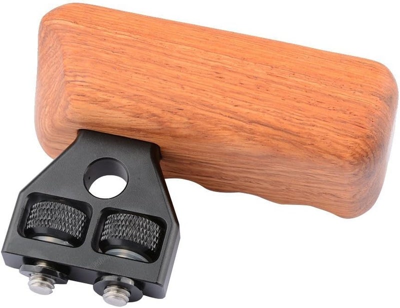 CAMVATE DSLR Wooden Handle for Right Grip Mount Support for DV Video Cage Rig(Right Hand) - Image 5