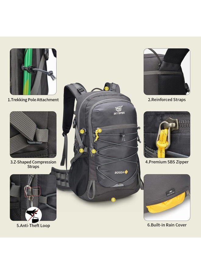 SKYSPER Hiking Backpack for Men Women, 35L Travel Backpack Waterproof Camping Backpack Outdoor Lightweight Daypack  - Image 5