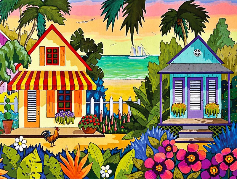 Springbok Key West Inspiration 500 Piece Jigsaw Puzzle for Adults Beach Travel Puzzle Unique Cut Pieces Made in USA - Image 3