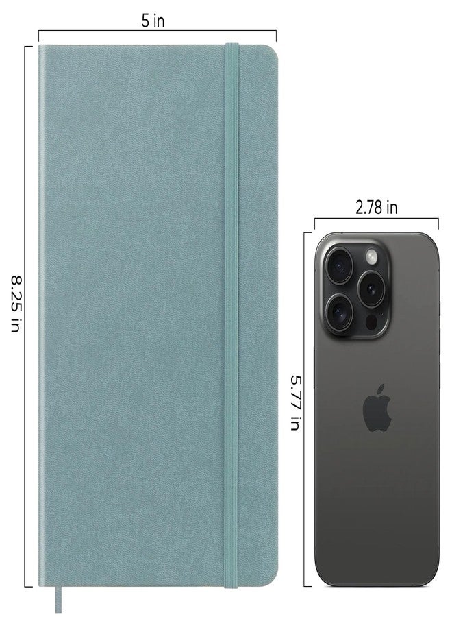 Wiisdatek Notebook Journal, Lined Hard Cover,100Gsm Premium Thick Paper with Inner Pocket for Writing Note Taking Office School,5"×8.25"(Lightblue) - Image 4