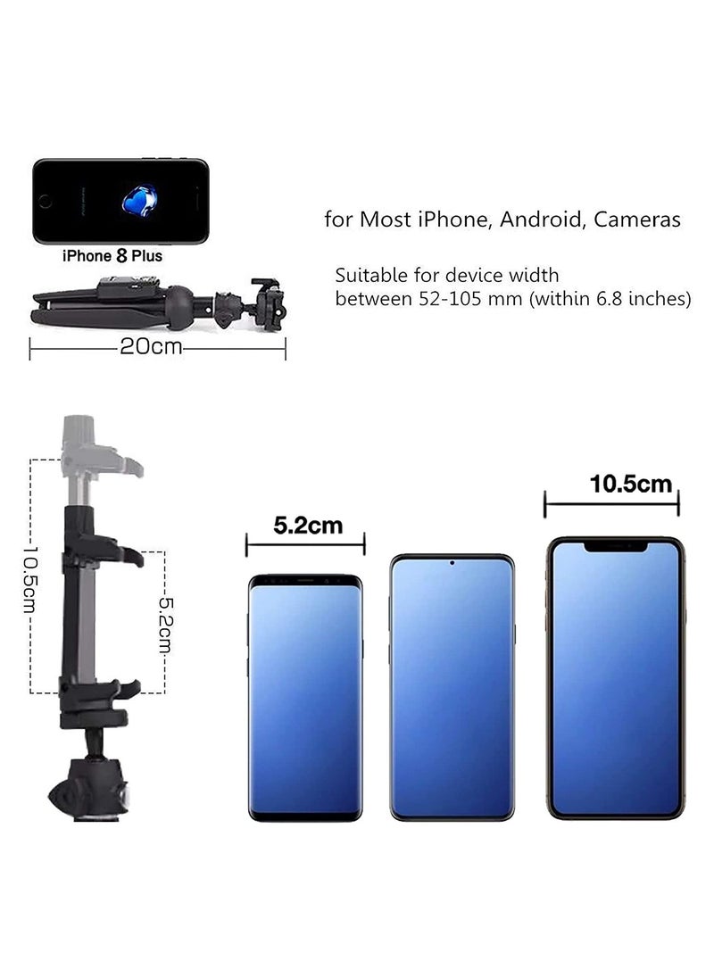 Selfie Stick For Phone Size 4.5-6.2Inch, Extendable Selfie Stick Tripod with Bluetooth Wireless Remote Phone Holder