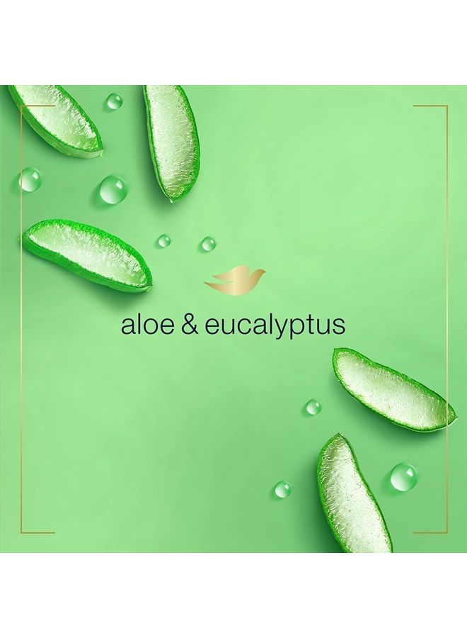 Dove غسول يد رغوي بالصبار والأوكالبتوس عبوة من 4 يحمي البشرة من الجفاف، يحتوي على مرطبات أكثر من صابون اليد العادي الرائد، 10.1 أونصة (عبوة من 4) - Image 4