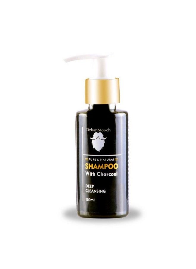 UrbanMooch - Activated Charcoal Shampoo For Men & Women With Apple Cider & Bergamot & With Aloe Vera Extract For Extra Soft Silky & Shiny Hair 100 Ml - Image 1