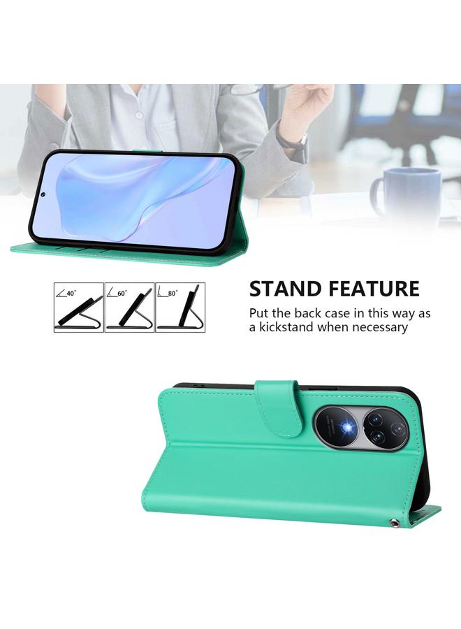 اس-توب جراب لهاتف Oukitel C38 مصنوع من الجلد بلون سادة مع حبل تعليق - Image 3