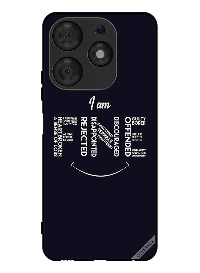 Covernex Protective Case Cover For Tecno Spark 10 Pro Calligraphy I Am Fine - Image 1