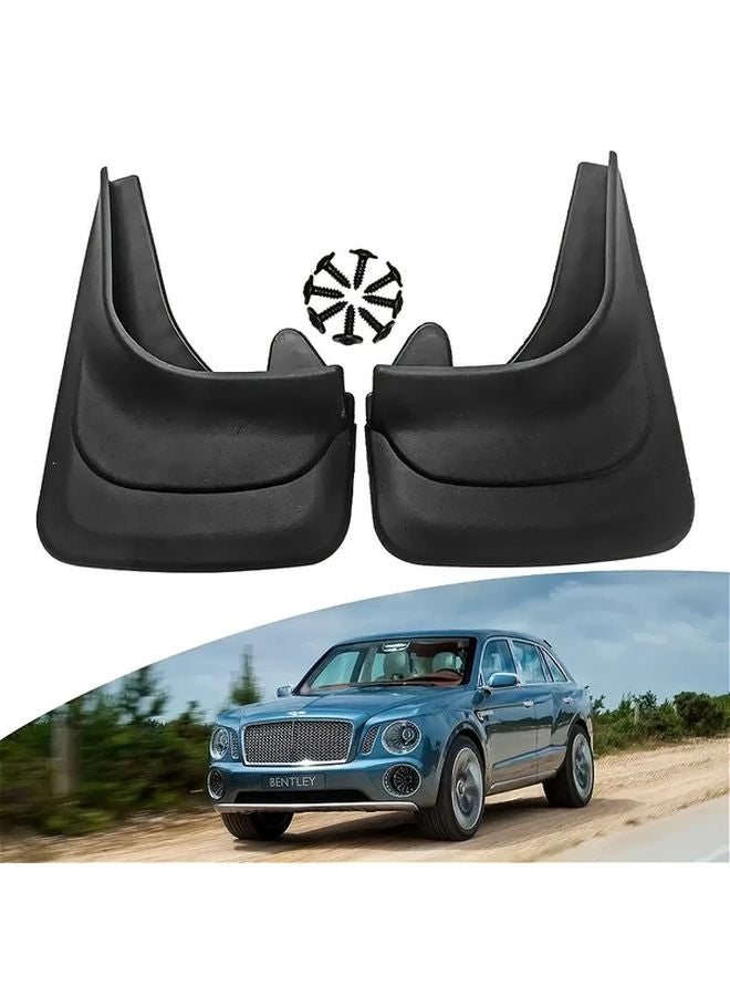 Black Universal EVA Mud Guards Frost Resistant Easy Install for Cars Trucks SUVs - Image 2