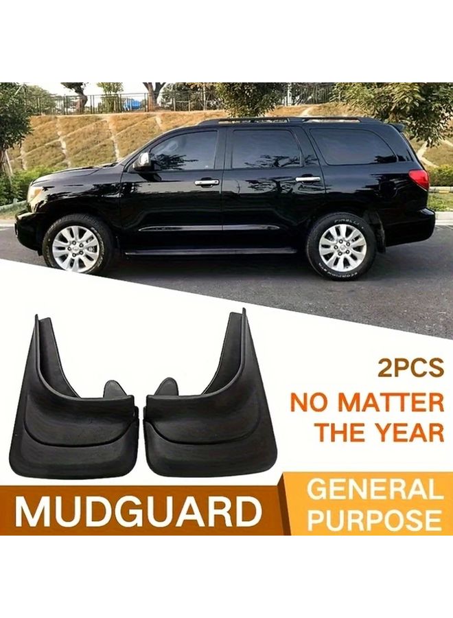 Black Universal EVA Mud Guards Frost Resistant Easy Install for Cars Trucks SUVs - Image 5