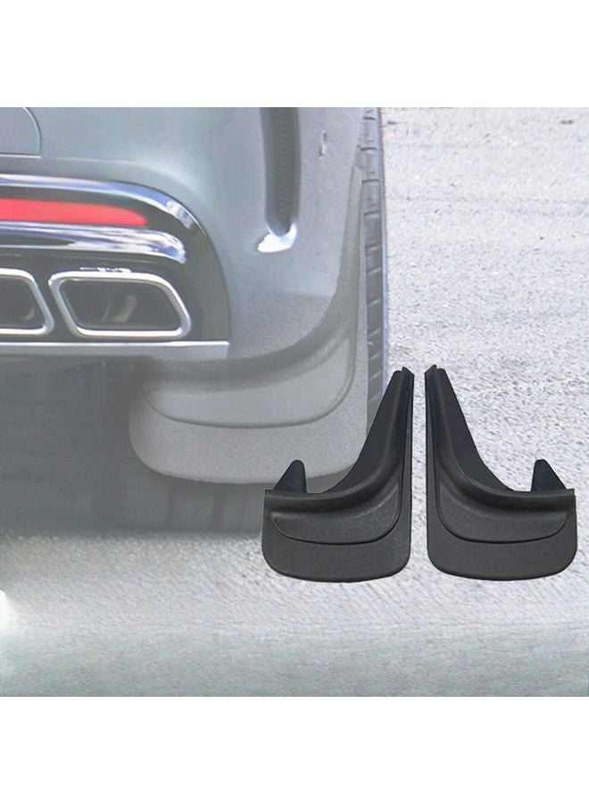 Black Universal EVA Mud Guards Frost Resistant Easy Install for Cars Trucks SUVs - Image 1