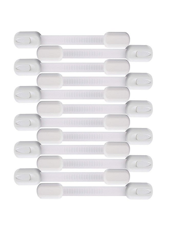 Eco-Baby Safety Cabinet Proofing for Babies - 3M Adhesive Baby Proofing Straps, Refrigerator Lock Straps, Child Proof Locks for Cabinet, Toilet Seat, Cupboard,Door with Easy Installation (12 Pack) - Image 1