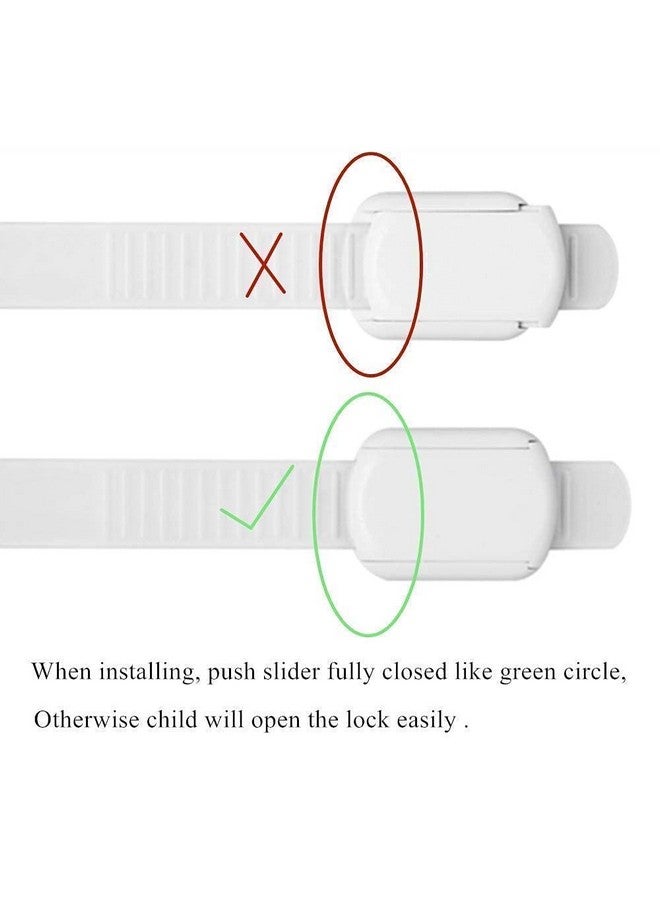 Eco-Baby Safety Cabinet Proofing for Babies - 3M Adhesive Baby Proofing Straps, Refrigerator Lock Straps, Child Proof Locks for Cabinet, Toilet Seat, Cupboard,Door with Easy Installation (12 Pack) - Image 4