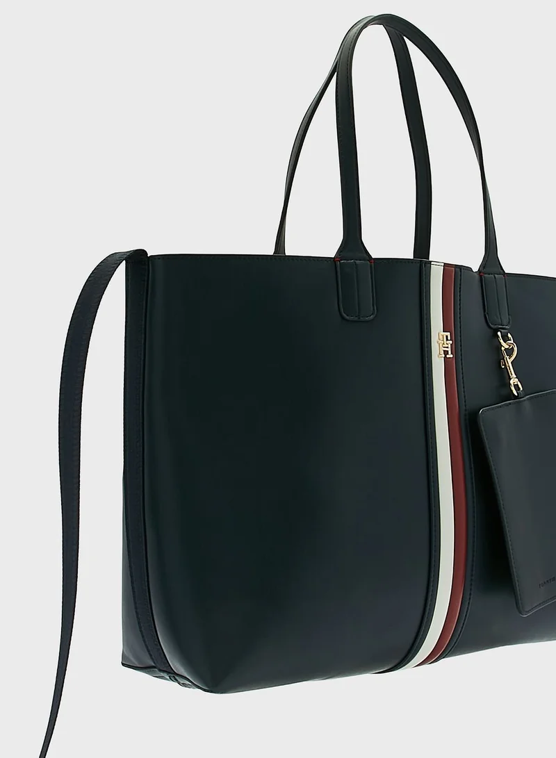 TOMMY HILFIGER Iconic Puffy Top Handle Tote