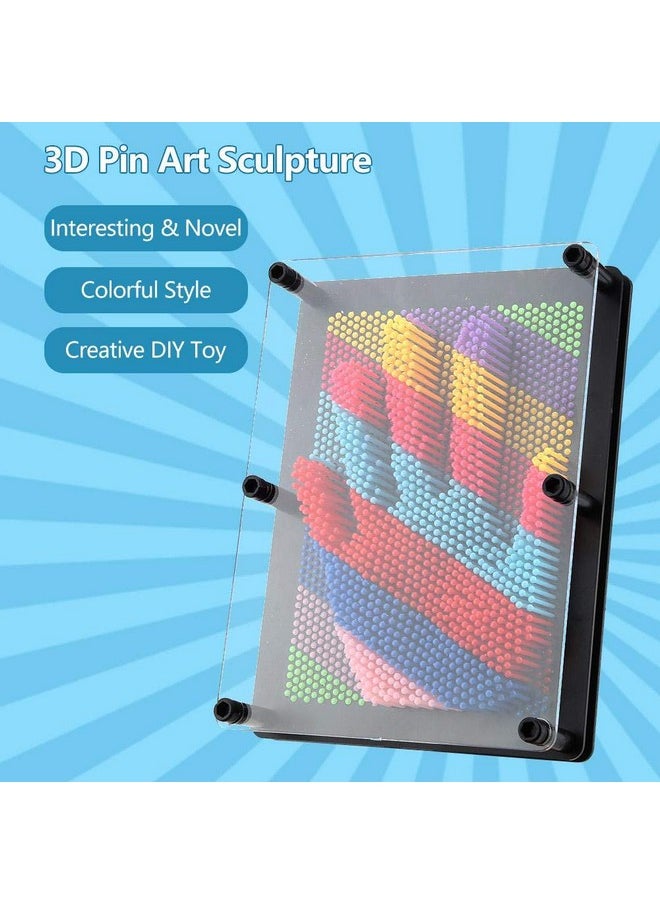 GLOGLOW - 3D Clone Hand Model Children Plastic Hand Face Model Needle Printing Model Clone Pin Art Board Plastic Desk Toys Sculptures(L) - Image 1