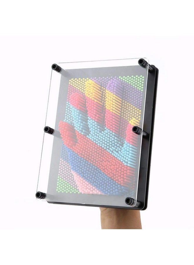 GLOGLOW - 3D Clone Hand Model Children Plastic Hand Face Model Needle Printing Model Clone Pin Art Board Plastic Desk Toys Sculptures(L) - Image 1