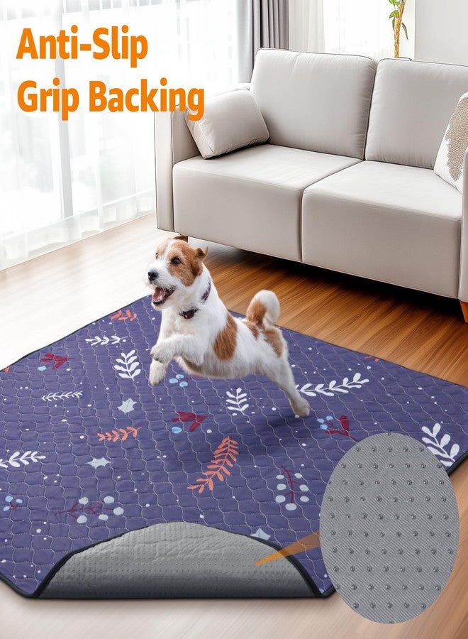 LOOBANI Reusable Pee Pads for Dogs: 2 Pack Washable Puppy Training Pads 24" x 36", Waterproof Dog Pee Pads Non-Slip, Absorbent Dog Whelping Pad for Playpen, Crate, Floor, Sofa, Purple - Image 3