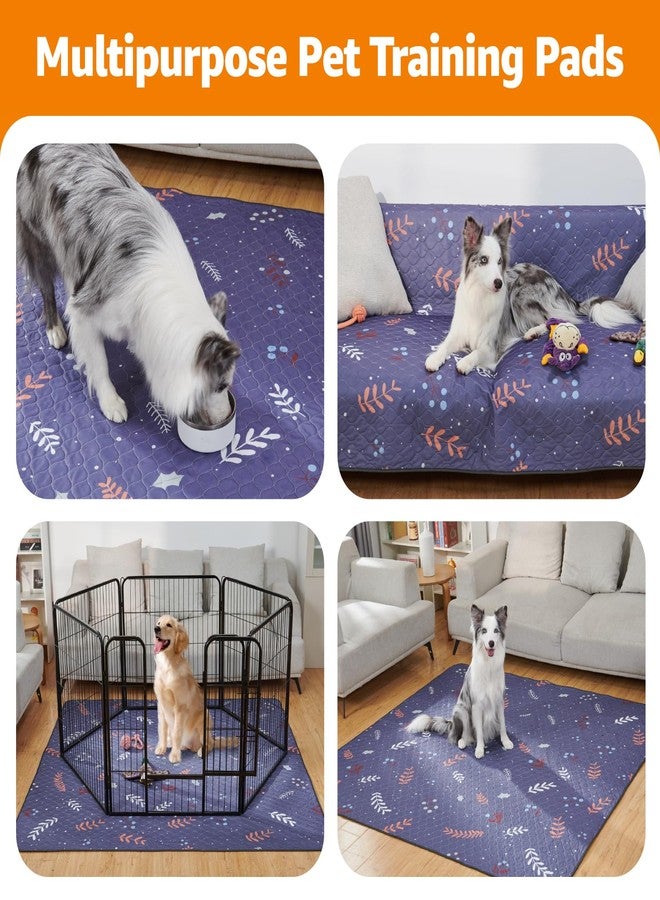 LOOBANI Reusable Pee Pads for Dogs: 2 Pack Washable Puppy Training Pads 24" x 36", Waterproof Dog Pee Pads Non-Slip, Absorbent Dog Whelping Pad for Playpen, Crate, Floor, Sofa, Purple - Image 5