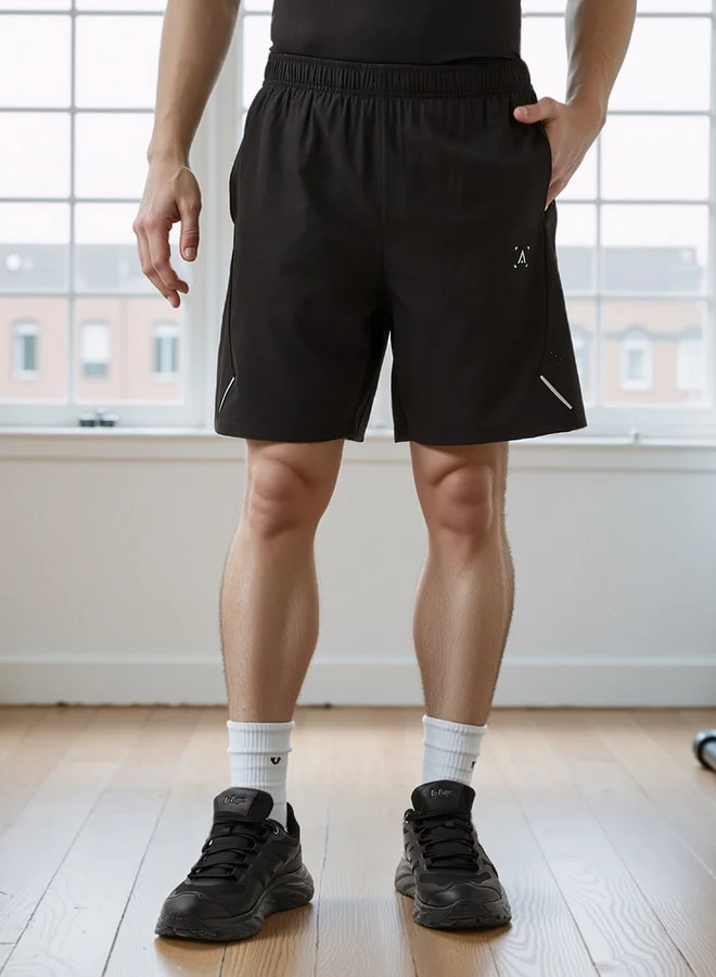 ADOT by Splash Regular Fit Shorts with Elasticated Waistband