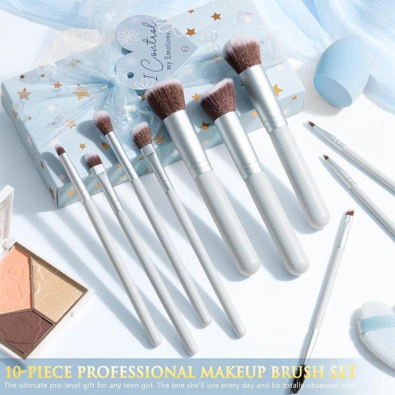 Qinline Teen Girl Gifts Trendy Stuff, 10 Positive Affirmation Cards & Empowering Challenges to Unlock 10 Wrapped Makeup Gift Set Motivational Birthday Easter Egg Stuffers Gift Basket for Tween & Teenage Girls - Image 5