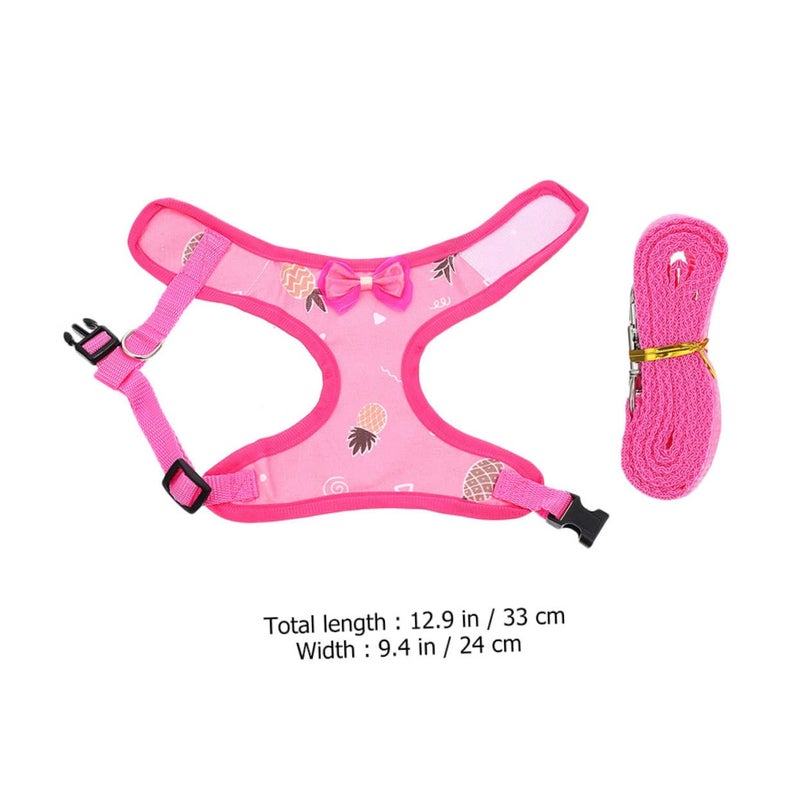Adjustable Chicken Harness And Leash Set For Outdoor Walking Exercise 2 Sets - Image 3