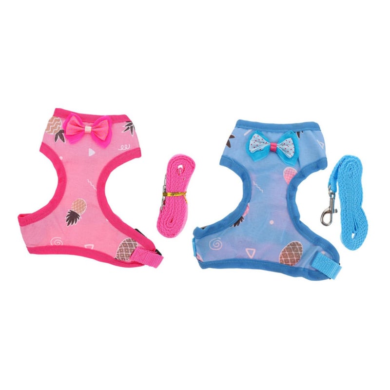Adjustable Chicken Harness And Leash Set For Outdoor Walking Exercise 2 Sets - Image 2