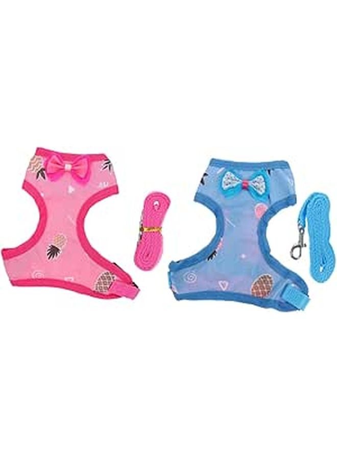 Adjustable Chicken Harness And Leash Set For Outdoor Walking Exercise 2 Sets - Image 1