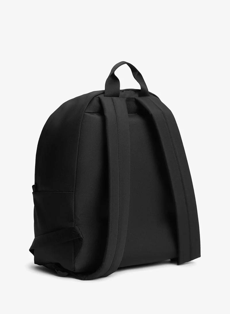 Tommy Jeans Black Essential Textile Dome Backpack  | Best Price UAE