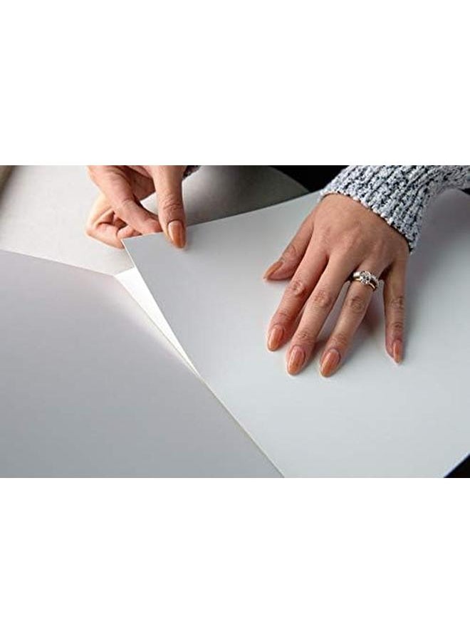 Strathmore - 300 Series Bristol Paper Pad Smooth Tape Bound 14X17 Inches 20 Sheets 100Lb 270G Artist Paper For Adults And Students Markers Pen And Ink - Image 1