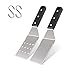 Leonyo Leonyo Griddle Metal Spatula Set of 2, Food Grade Griddle Accessories - Stainless Steel Pancake Hamburger Turner  - Image 2